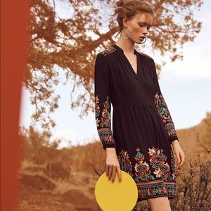 Anthropologie Embroidered Avery Dress